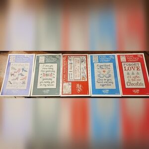 Post Stitches by Sue Hillis Designs Counted Cross Stitch Charts 6 Mini Leaflets